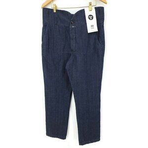 New Closed X Francois Girbaud Pants Womens 31 Dark Blue High Waist Button Front